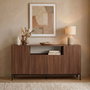 Nordure Rialto Consola Milano Walnut y Negro